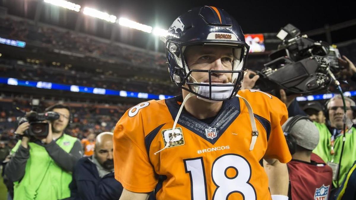Denver Broncos quarterback Peyton Manning walked off the field after throwing four interceptions and being replaced by Denver Broncos quarterback Brock Osweiler in the 29-13 loss to the Kansas City Chiefs on Sunday at Sports Authority Field in Denver.