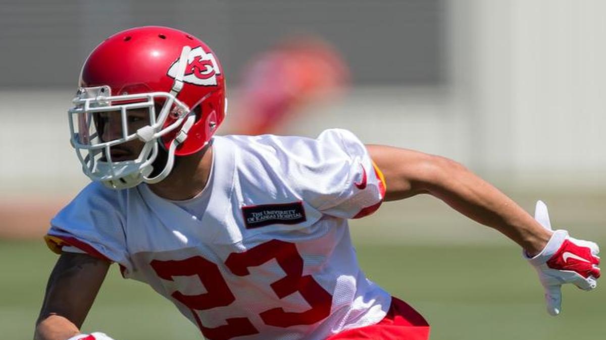 
Chiefs cornerback Philip Gaines worked on technique at the beginning of organized team activities Tuesday at the Arrowhead Stadium practice facility.
