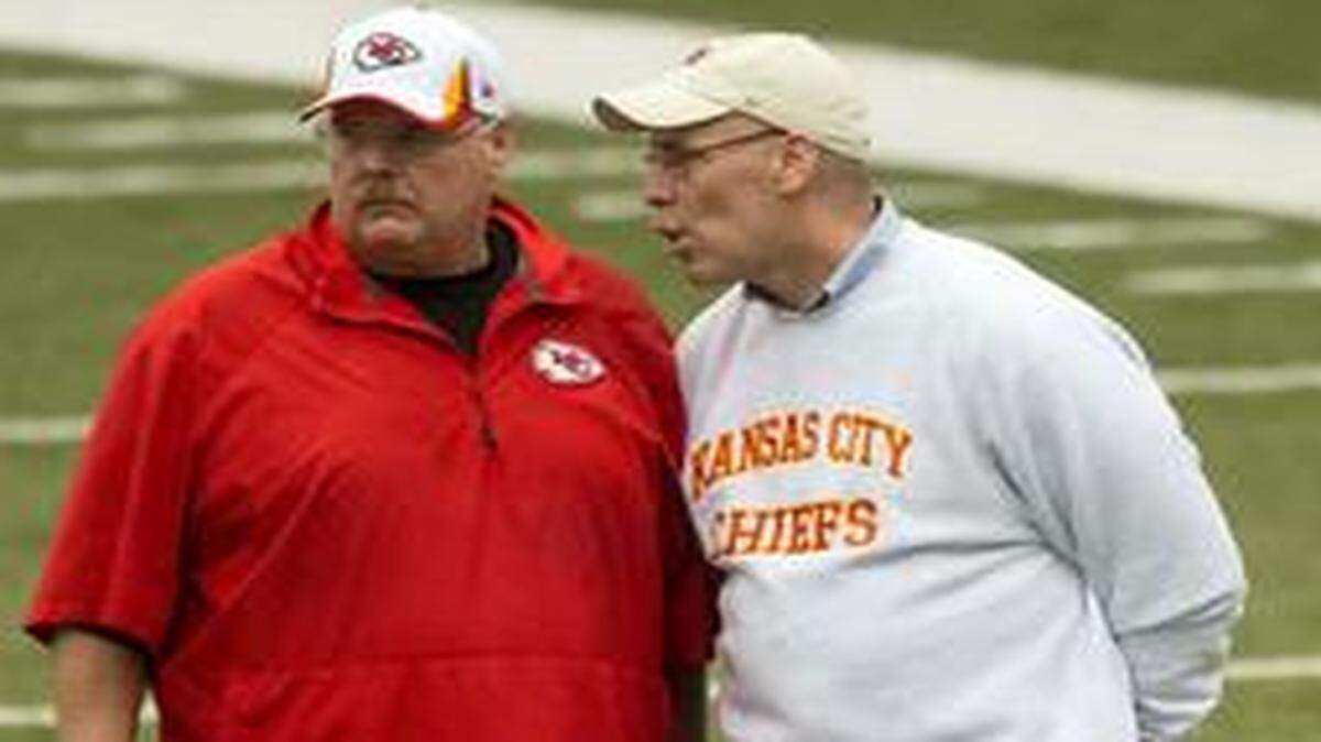 
Chiefs coach Andy Reid (left) and general manager John Dorsey.
