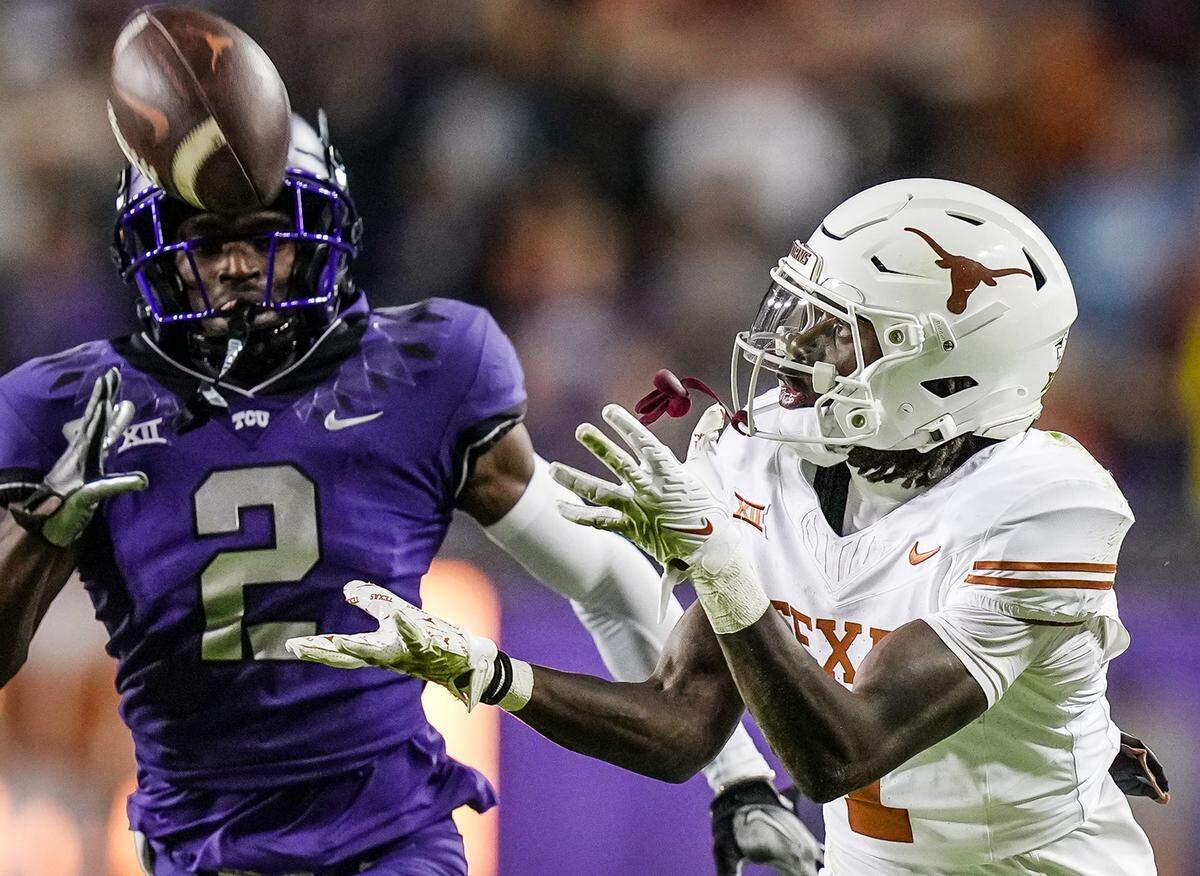 Texas receiver Xavier Worthy.