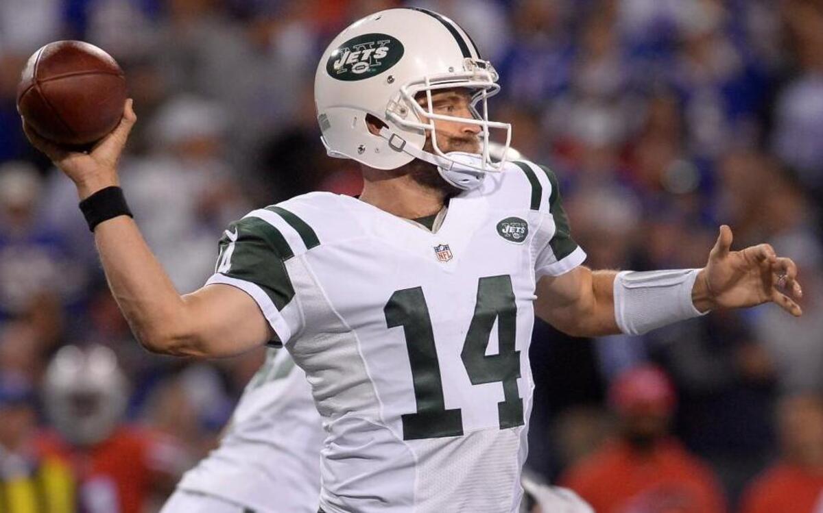 New York Jets quarterback Ryan Fitzpatrick during last week’s game against the Bills.