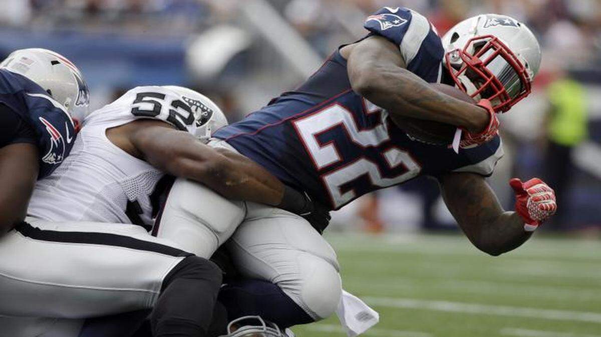 
Stopping Patriots running back Stevan Ridley will be a focal point for the Chiefs defense.

