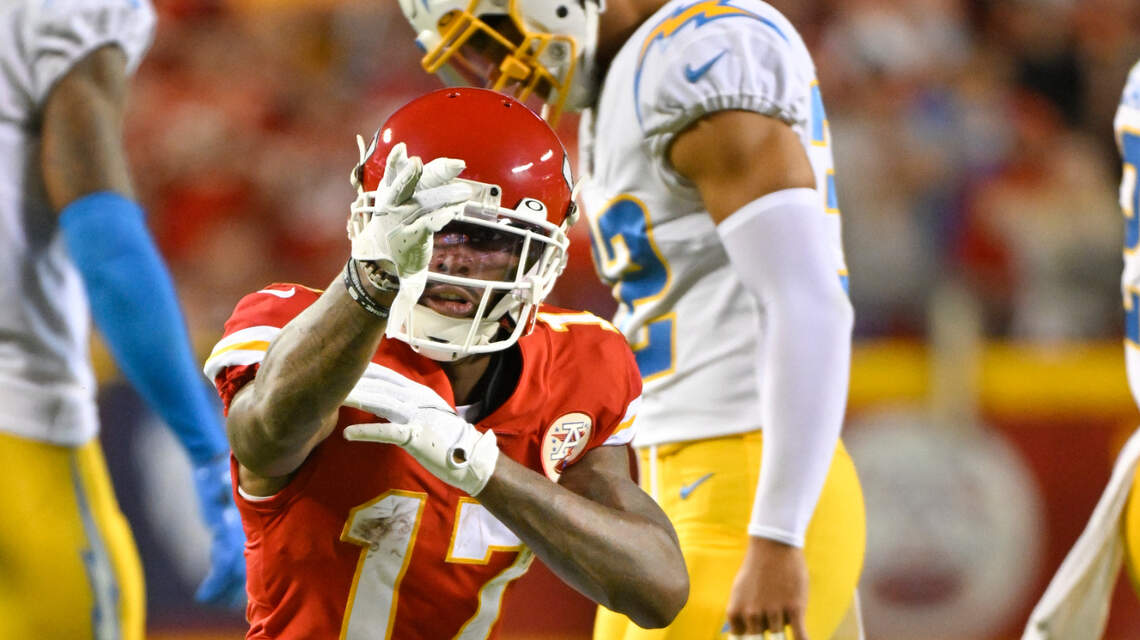 Chiefs’ Mecole Hardman won’t play vs. Jaguars Saturday after missing another practice