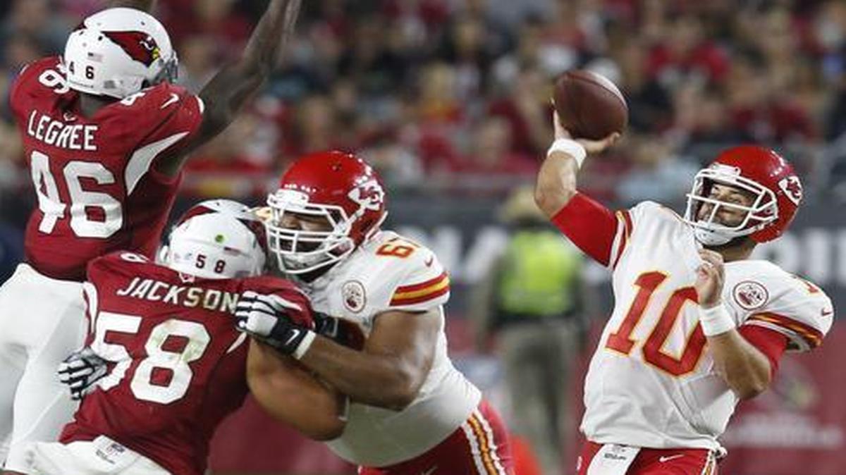 
Chase Daniel threw for three touchdown passes in the Chiefs’ preseason opener at Arizona on Saturday.
