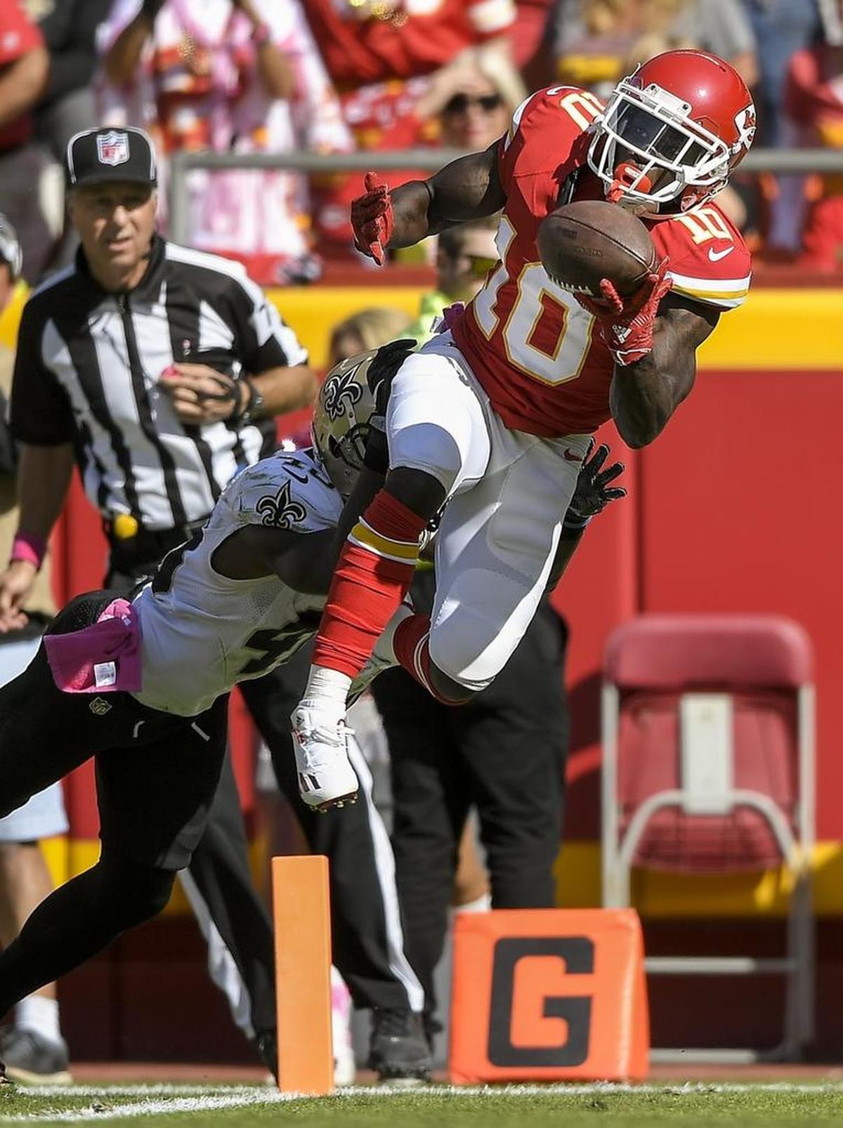 As the Saints found out last season, Chiefs receiver Tyreek Hill is a dynamic offensive threat.