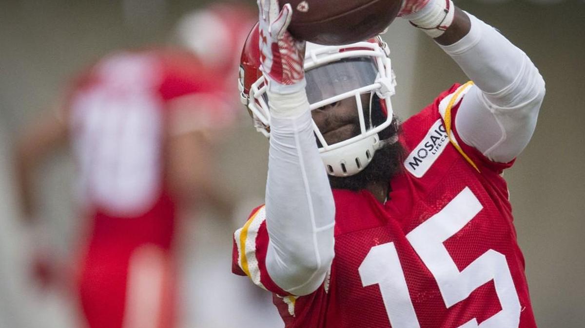 Mike Williams, who signed with the Chiefs in April, worked with the third team in training camp and struggled with drops early on.