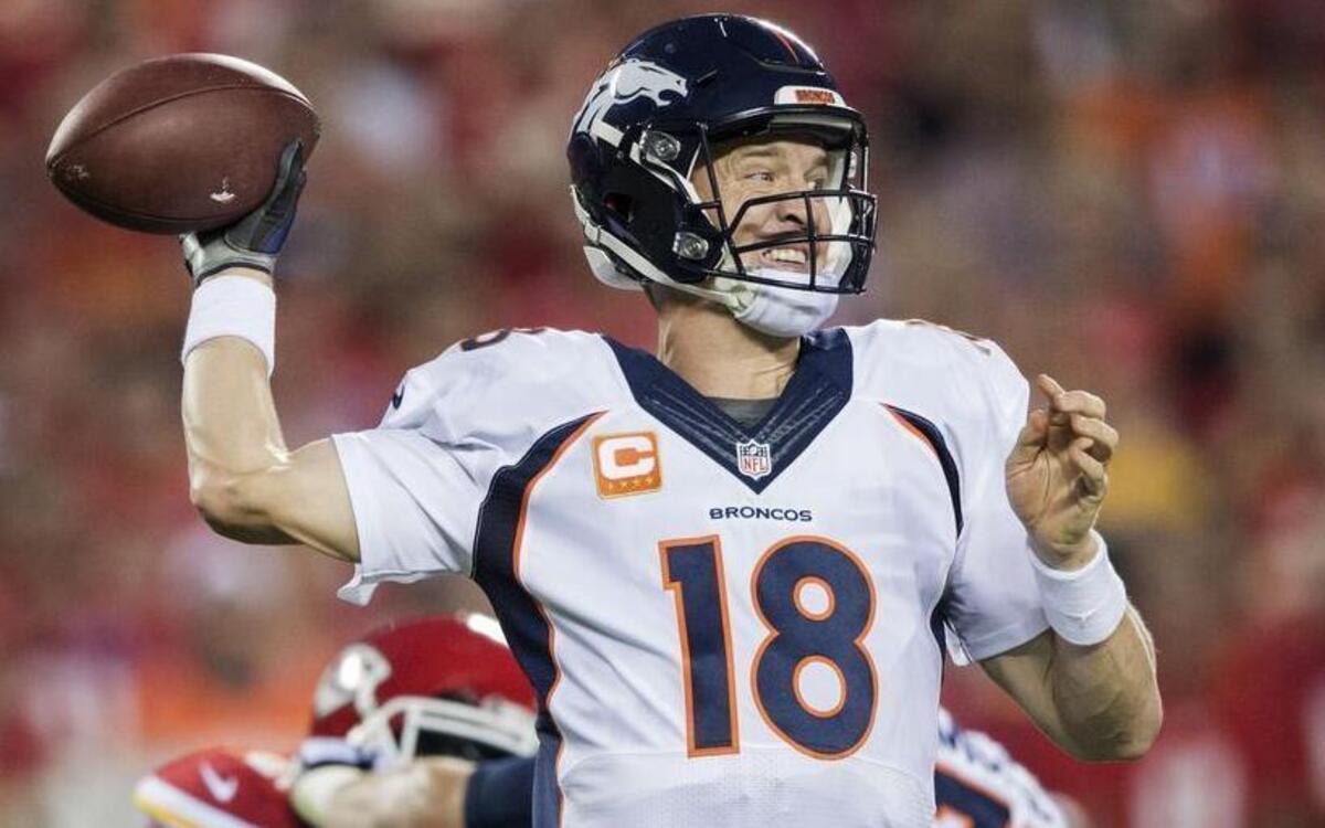 Denver Broncos quarterback Peyton Manning is on pace for one of the worst statistical seasons of his career but his team is still 7-1 and he’s found ways to break the hearts of teams like the Chiefs late in games.