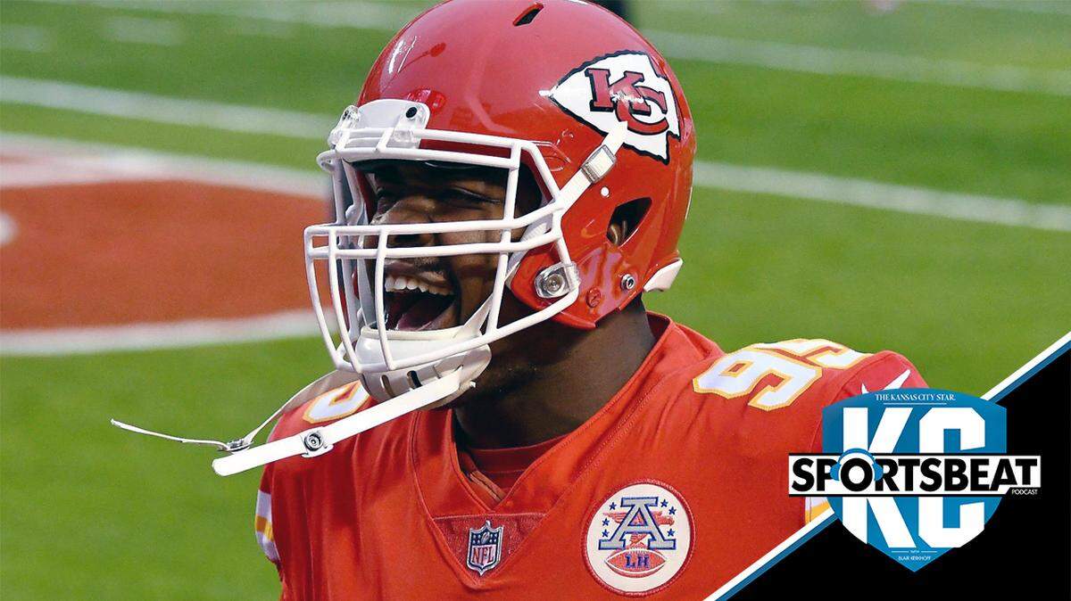 Defensive end Chris Jones is showing his flexibility at the Chiefs’ 2021 training camp in St. Joseph.