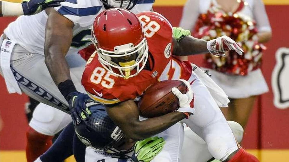 Chiefs wide receiver Frankie Hammond played three games this season before he was released on Monday.