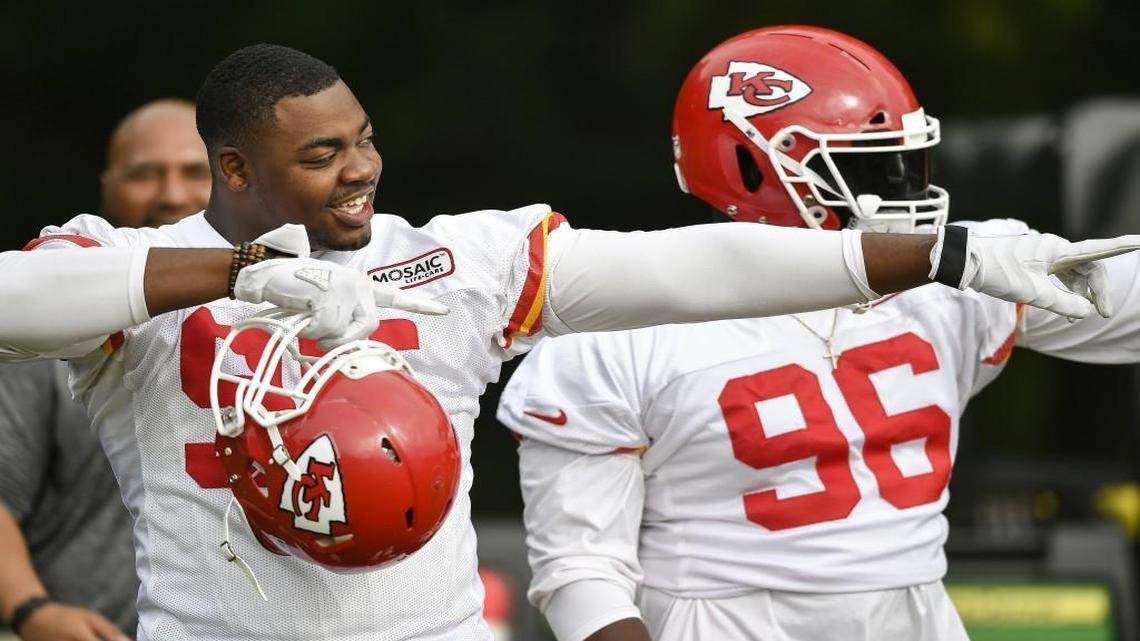 The Chiefs will welcome defensive lineman Chris Jones, left, back to the field for Friday night’s road game at Seattle.