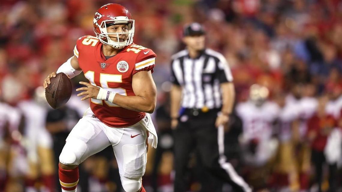 Patrick Mahomes has shown strength and vision but needs to get up to speed on head coach Andy Reid’s complicated playbook.