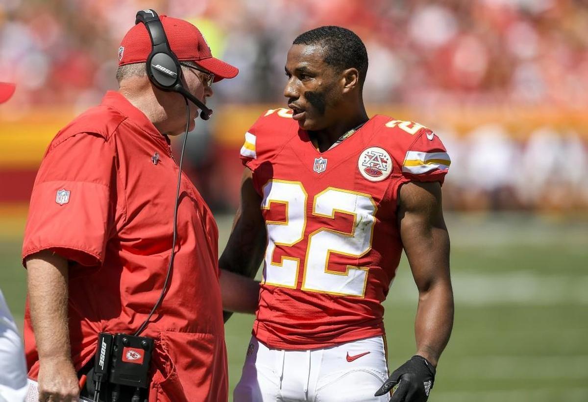 Chiefs head coach Andy Reid says he likes Peters’ spirit, but he also has had to counsel him on keeping that fire in check in situations where it could hurt the team.