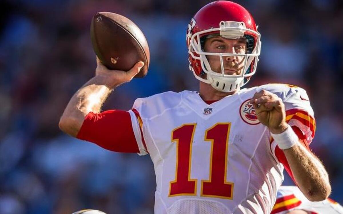 Chiefs quarterback Alex Smith threw a pass that wasn’t intercepted on Sunday.