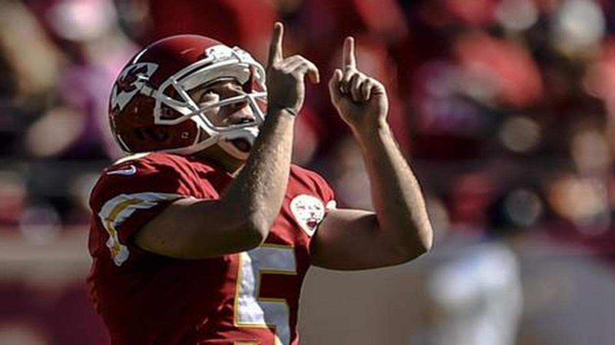 
Chiefs rookie kicker Cairo Santos has made 13 straight field goals.


