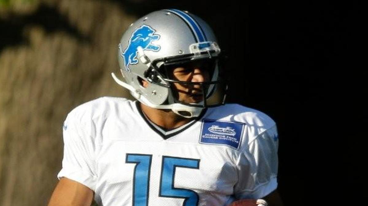 Lions wide receiver Golden Tate took part in a training session Wednesday at the Grove Hotel in Chandler’s Cross, England.