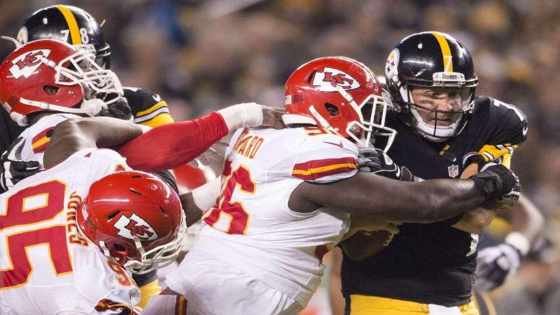 The Steelers trounced the Chiefs 43-14 on Oct. 2, but Steelers quarterback Ben Roethlisberger (right) says revenge shouldn’t be a factor when teams meet again in the postseason.