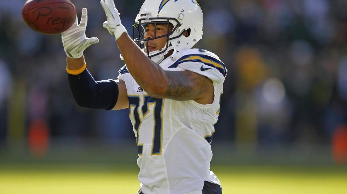 Jimmy Wilson made 44 tackles while playing in 13 games for the Chargers last year