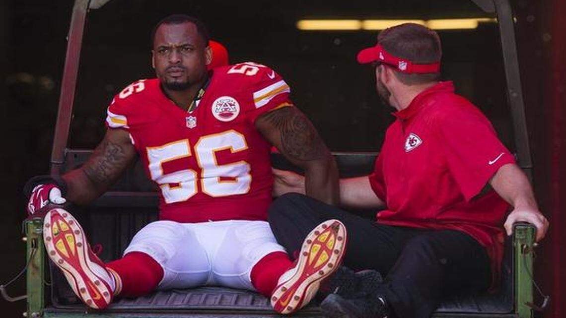 
Chiefs linebacker Derrick Johnson has been unable to play since rupturing his Achilles against the Titans on Sept. 7, but he has found other ways, off the field, to contribute.
