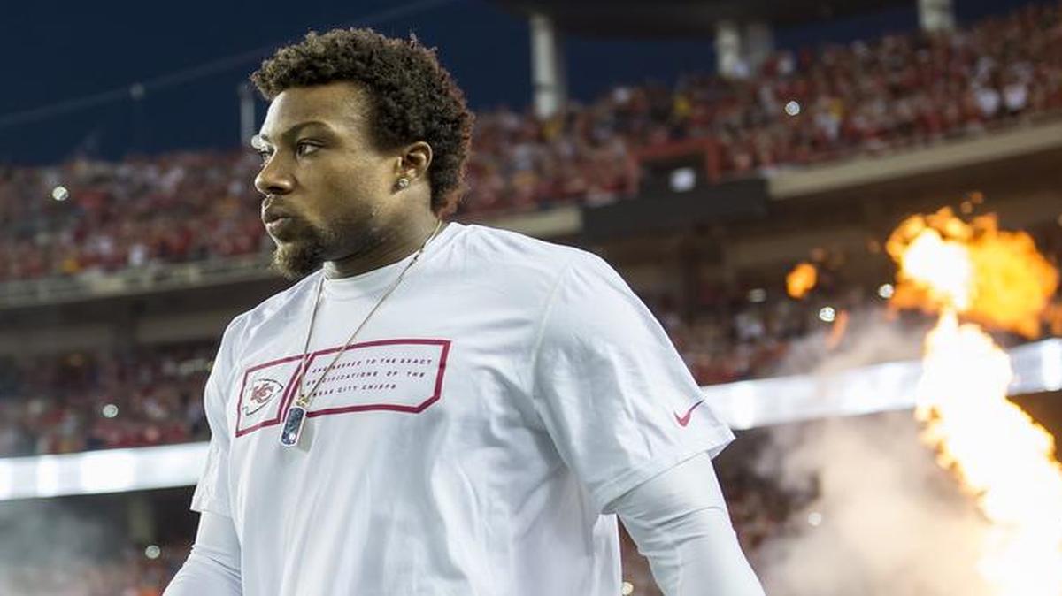 
Kansas City Chiefs strong safety Eric Berry before a game against the New England Patriots last year at Arrowhead Stadium.
