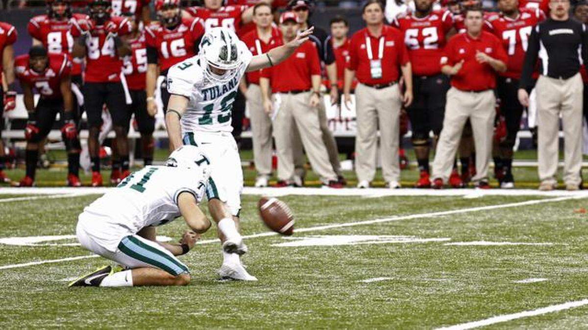 
Former Tulane kicker Cairo Santos
