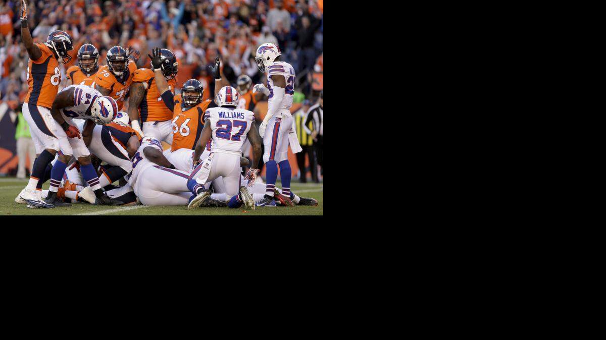
Members of the Denver Broncos celebrated running back C.J. Anderson’s touchdown on Sunday. Two officials celebrated getting the call right with a fist bump, which angered Bills cornerback Aaron Williams.


