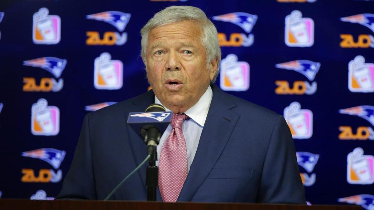 
New England Patriots owner Robert Kraft addressed reporters on Wednesday.
