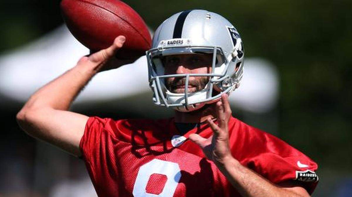 
New Raiders quarterback Matt Schaub flamed out in Houston, and there’s little reason to think his career will right itself (at least from a fantasy-football perspective) in Oakland.
