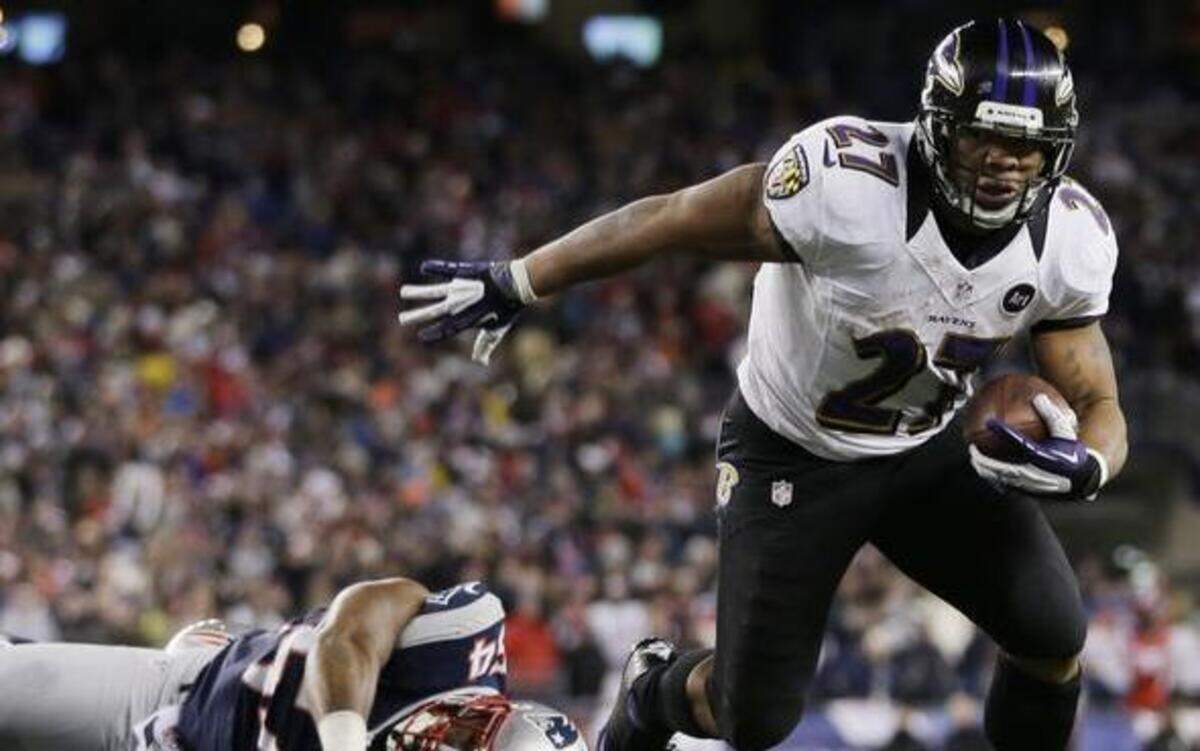 
Baltimore Ravens running back Ray Rice was suspended for the first two games of the NFL season.
