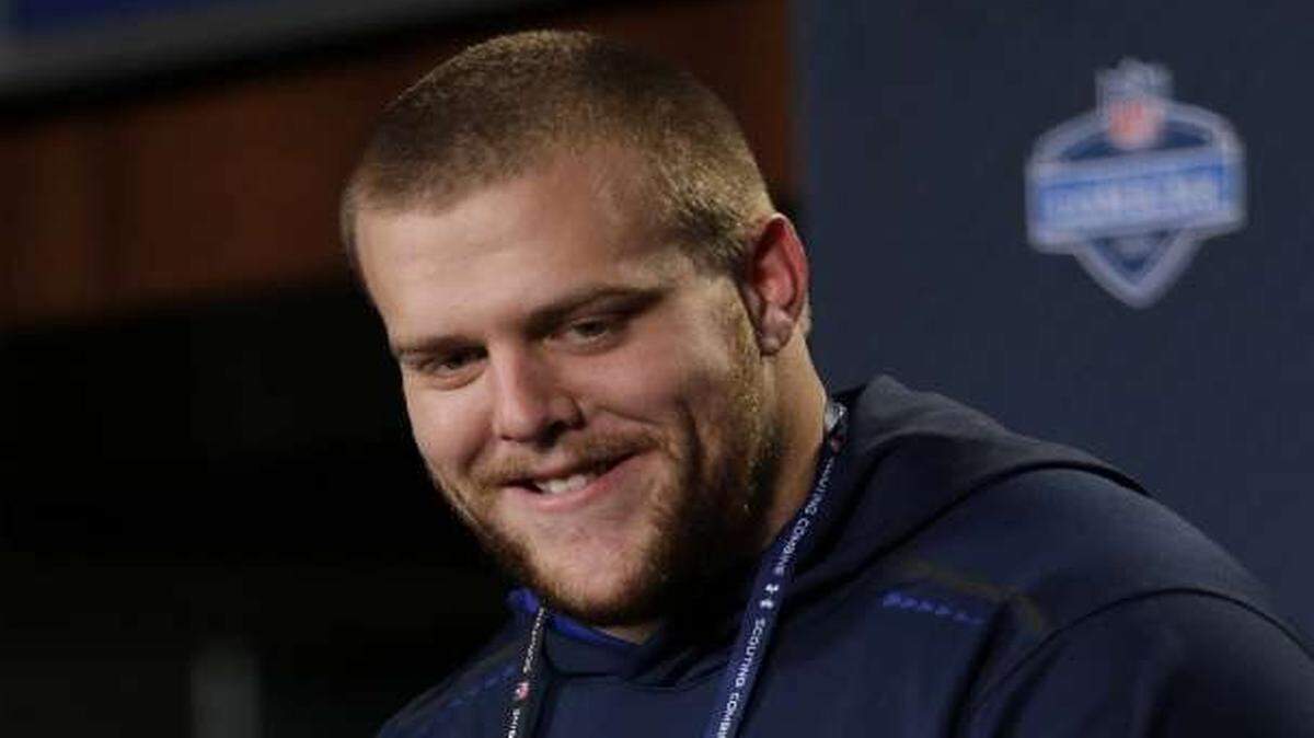 
Iowa offensive lineman Brandon Scherff drew a lot of attention at the NFL Combine.

