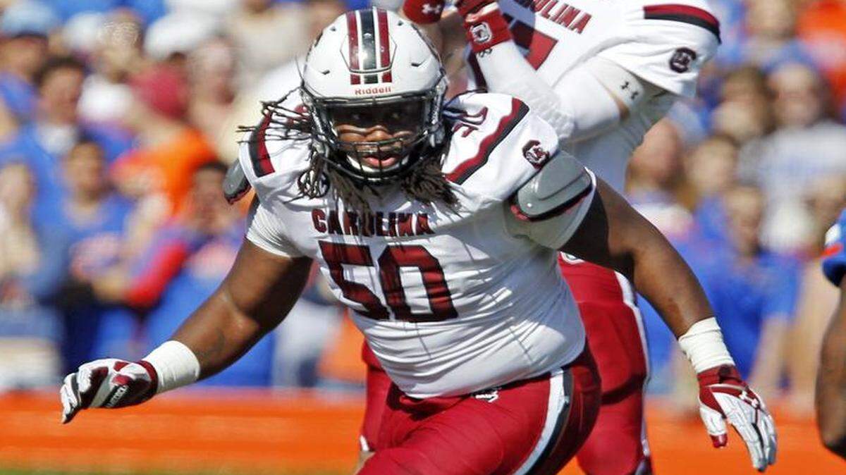 
South Carolina guard A.J. Cann was a four-year starter for the Gamecocks.
