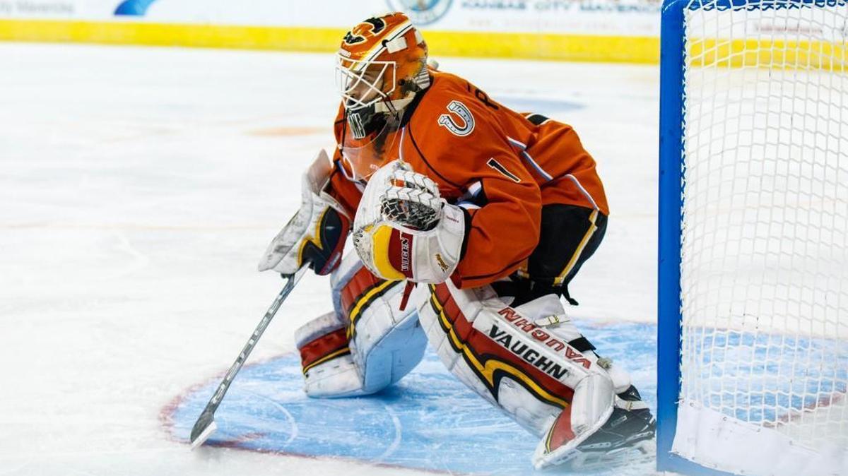 Tyler Parsons was the Calgary Flames’ second-round pick in the 2016 NHL Entry Draft. Catch him with the Kansas City Mavericks while you can.