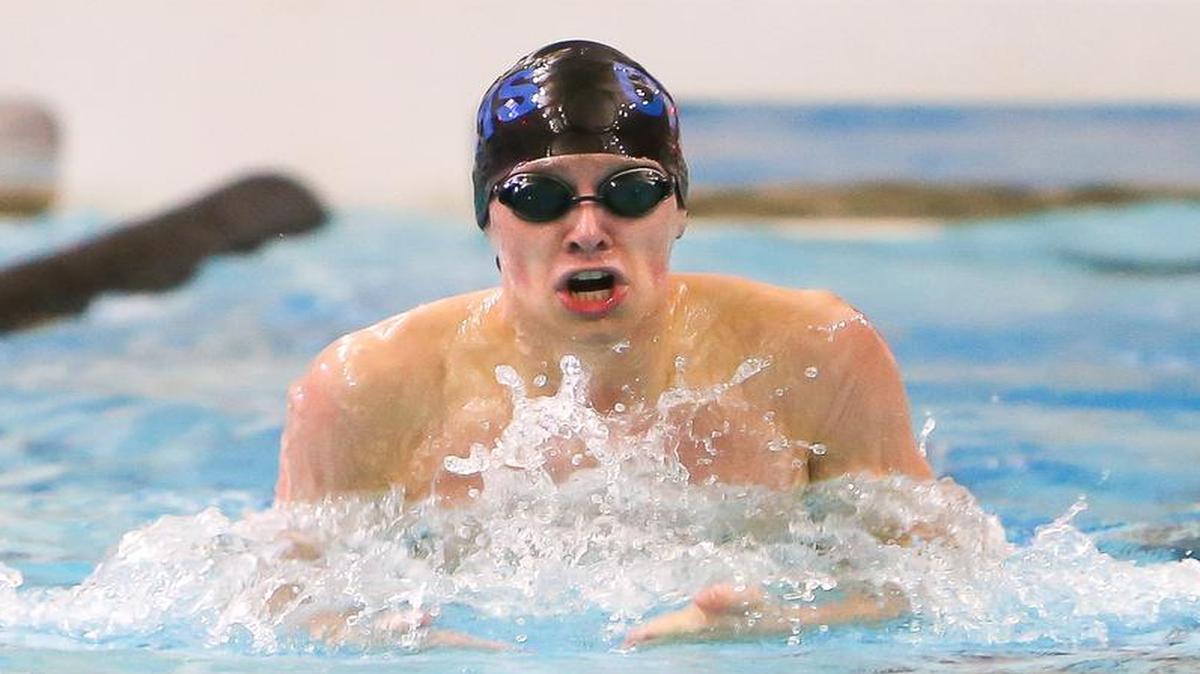 Oak Park senior Elliott Eisele-Miller won a state championship in the 100-yard breaststroke on Saturday at the MSHSAA Swimming and Diving Championships at the Rec-Plex in St. Peters, Mo. His time was 56.87 seconds.