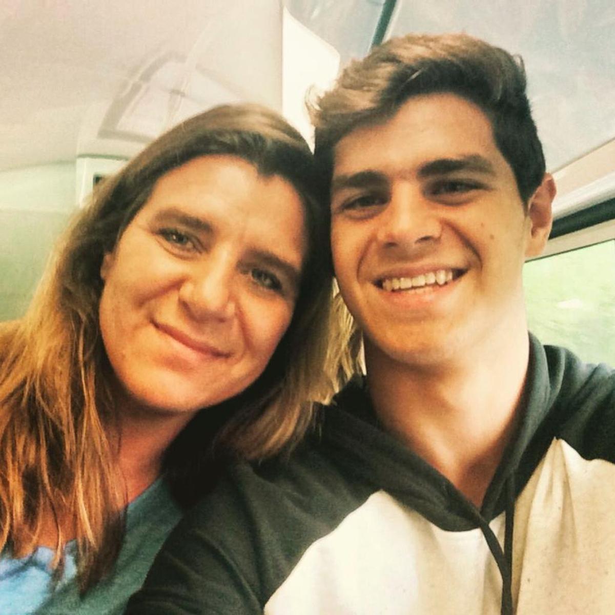 Michael Andrew and his mother, Tina.