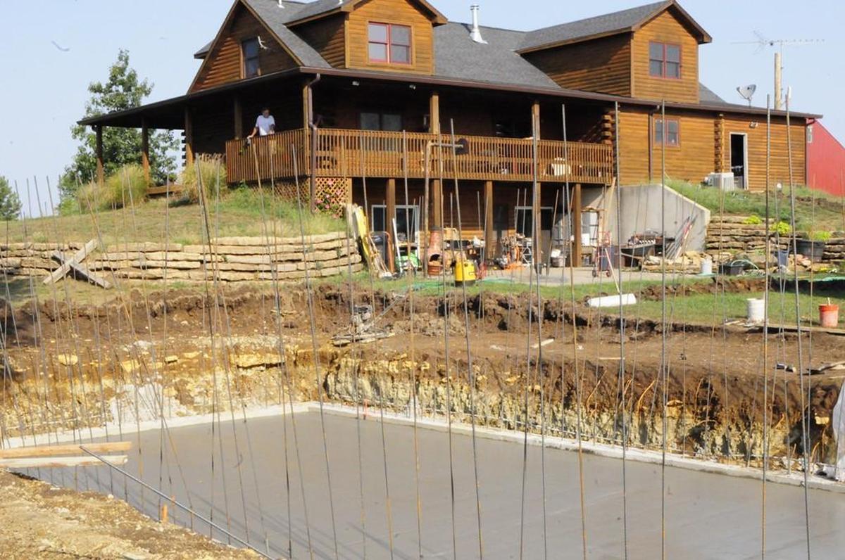Peter and Tina Andrew constructed a pool in their backyard where their son Michael could train.