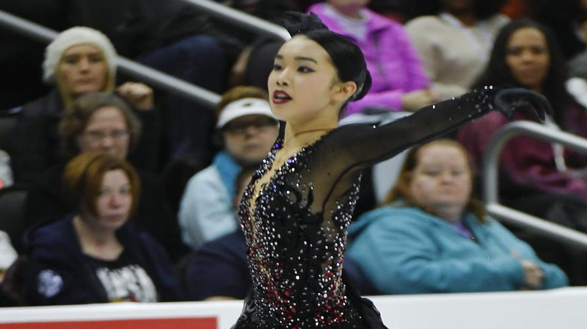 Karen Chen won the women’s title Saturday at the U.S. Figure Skating Championships at the Sprint Center.