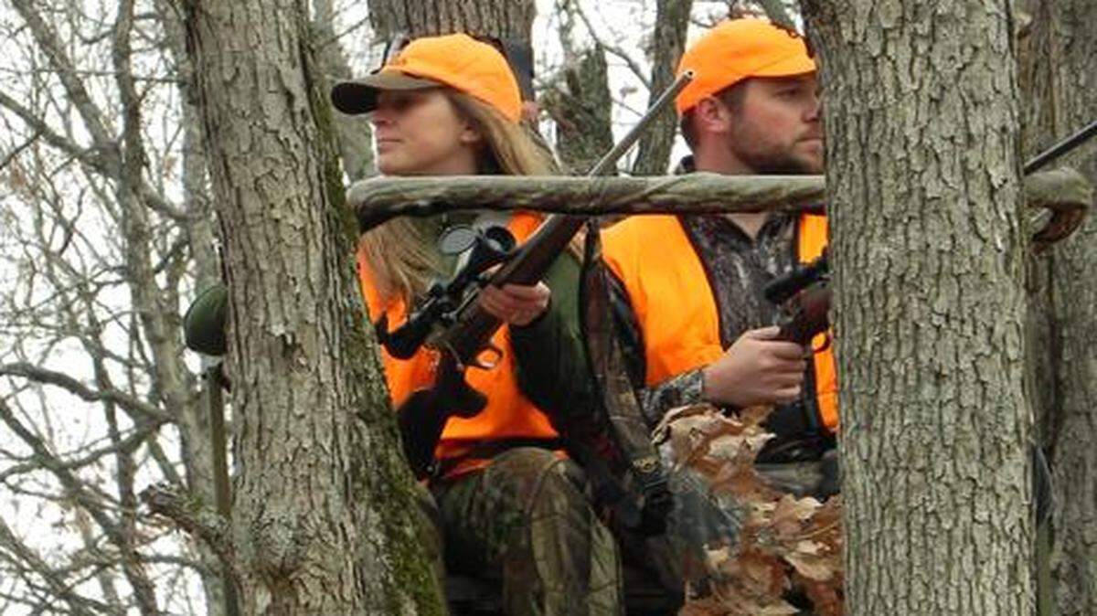 
Deer are moving more thanks to the cold weather this year, wildlife biologists say, making for better overall deer hunting than it was last year for hunters like Katie Brucks and her husband, Matt, who kept watch for deer in the state firearms opener last year.
