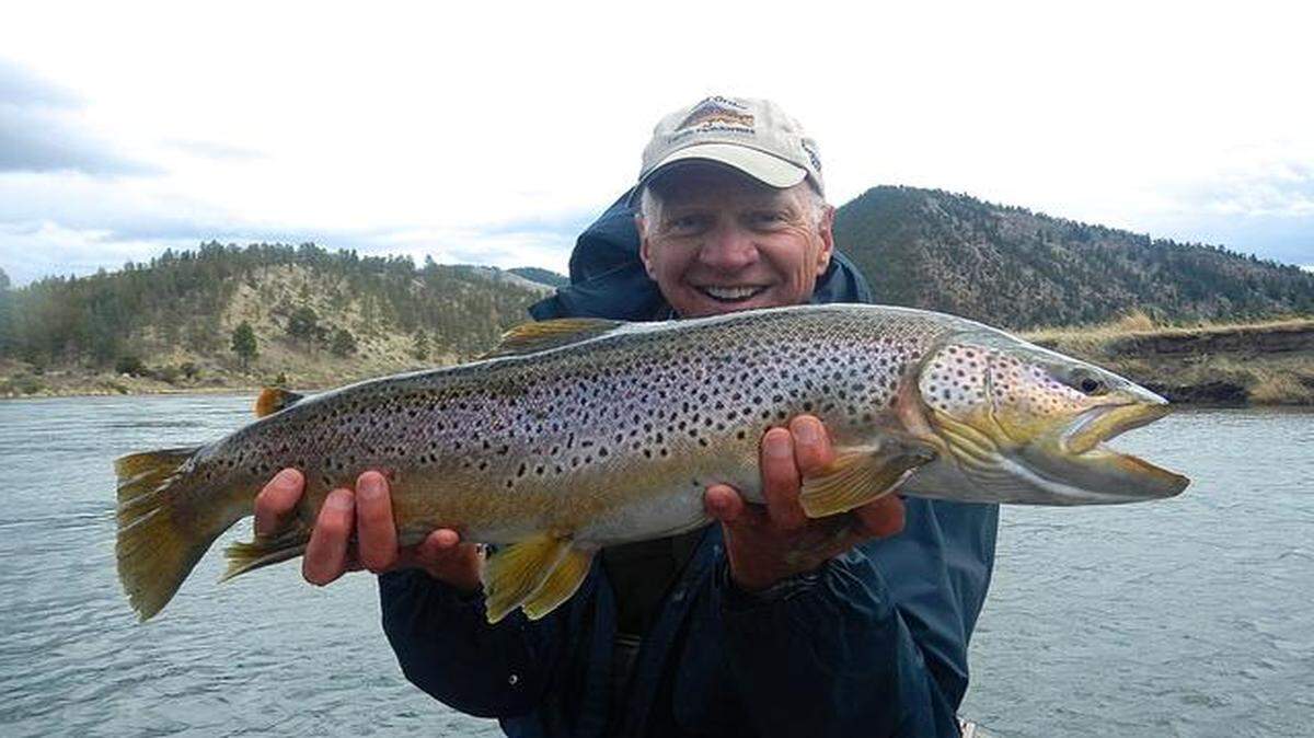 
Mike Vineyard of Lenexa celebrated his 70th birthday by catching the trout of a lifetime. 
