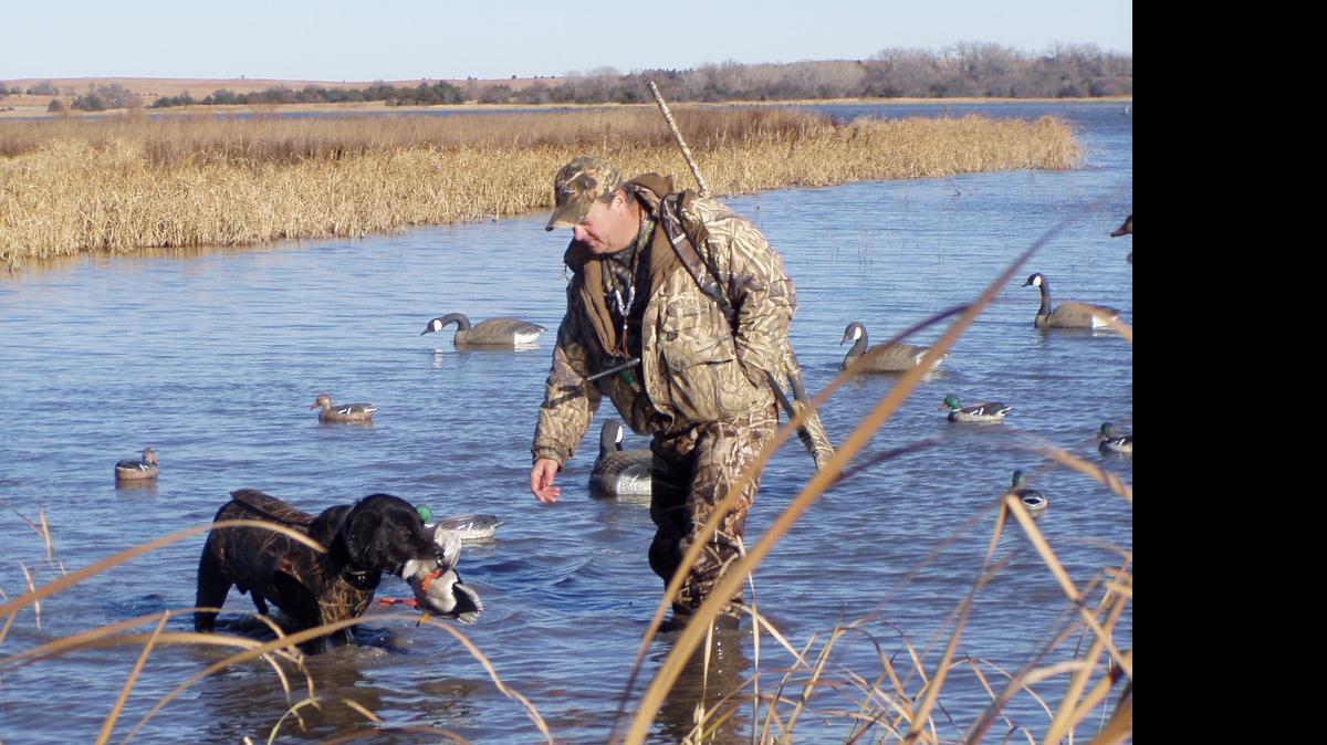 
Marc Murell hunted ducks at the Jamestown Wildlife Area in Kansas. 
