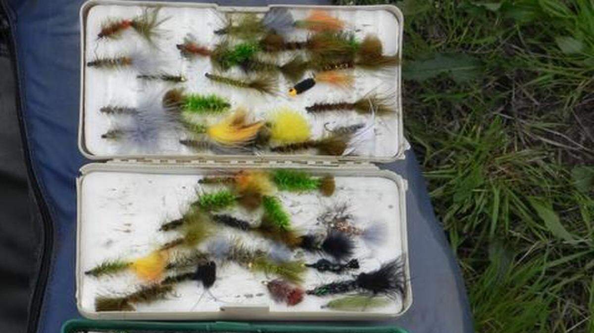An assortment of flies will fool warm-water fish in Kansas farm ponds.