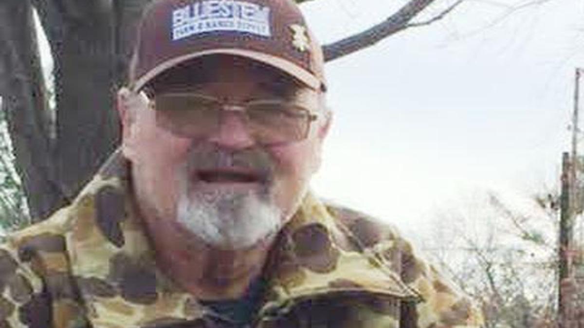 David Farley of Emporia, Kan., posed with the first turkey he ever took after a frigid hunt last weekend near Americus, Kan.