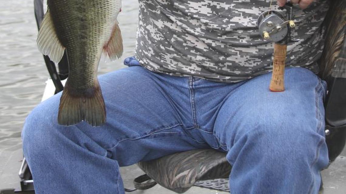 
Scott Platt used antique fishing tackle to land a 7-pound bass on a recent trip to a small conservation-area lake in northwest Missouri.
