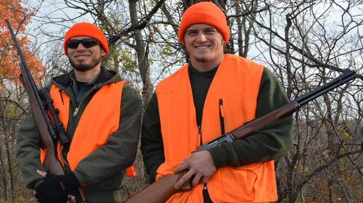 
Juan Acosta (left) will experience something new in the next week: Missouri deer hunting. He will hunt for the first time under the guidance of his mentor, Alex Mullock (right). 
