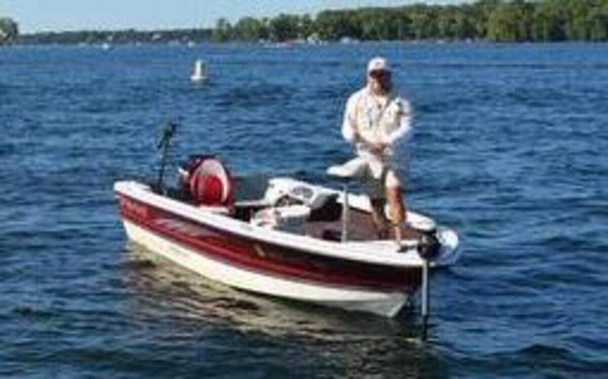 
Larry Hanson, a guide on Lake Minnetonka in Minnesota, fished in the middle of boat traffic last weekend.
