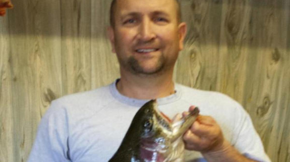 Alan June of Basehor caught a 10-pound, 4-ounce rainbow trout on March 10 at Wyandotte County Lake.