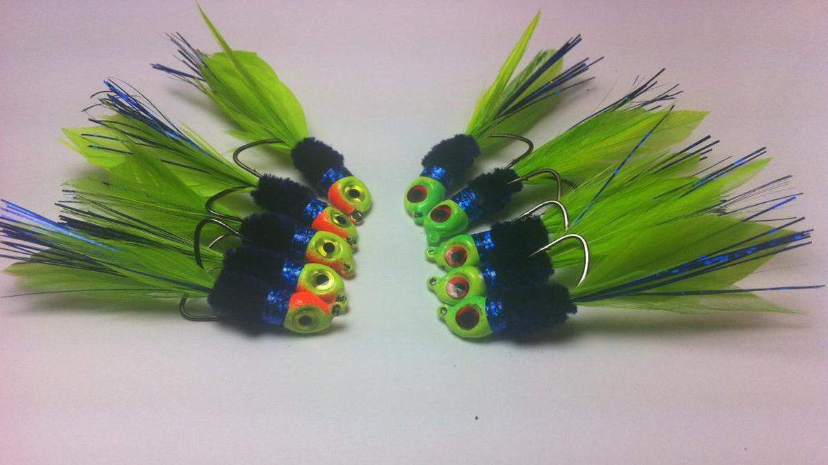 
An example of the jigs Joe Bragg sells through his Flint Hills Afield and Custom Lures business.
