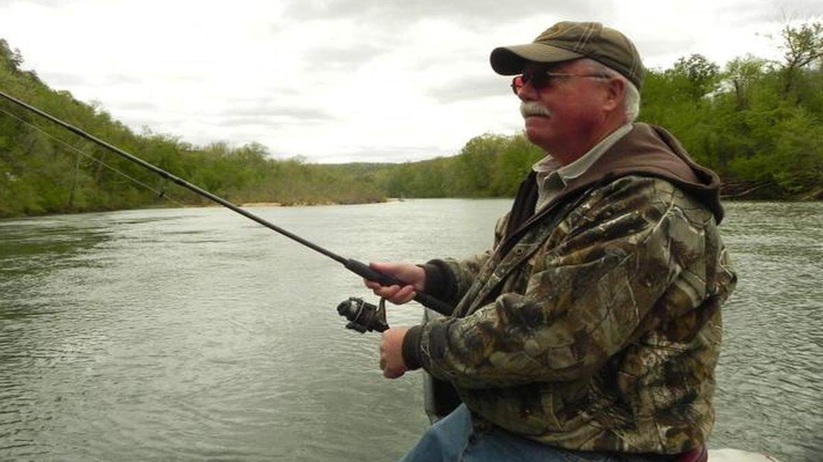 
Jim Anderson is known as the fishing and hunting mayor of Eminence, Mo. On a recent weekday, he fished the Current River only miles from his town.
