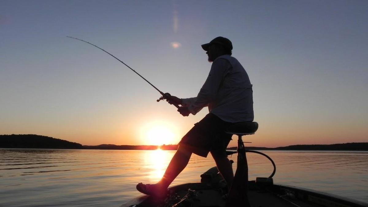 The bass fishing has been good at Bull Shoals Lake in the Missouri Ozarks.