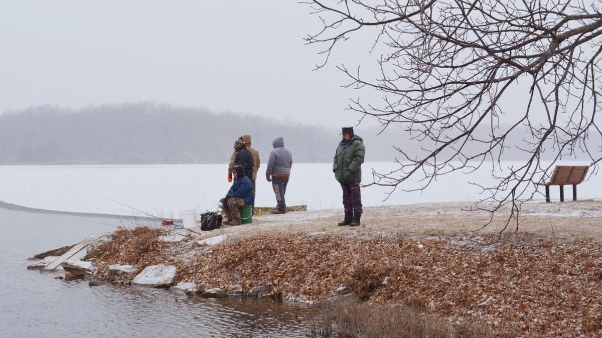 Only the hardiest of souls will be found fishing around the KC area this week.