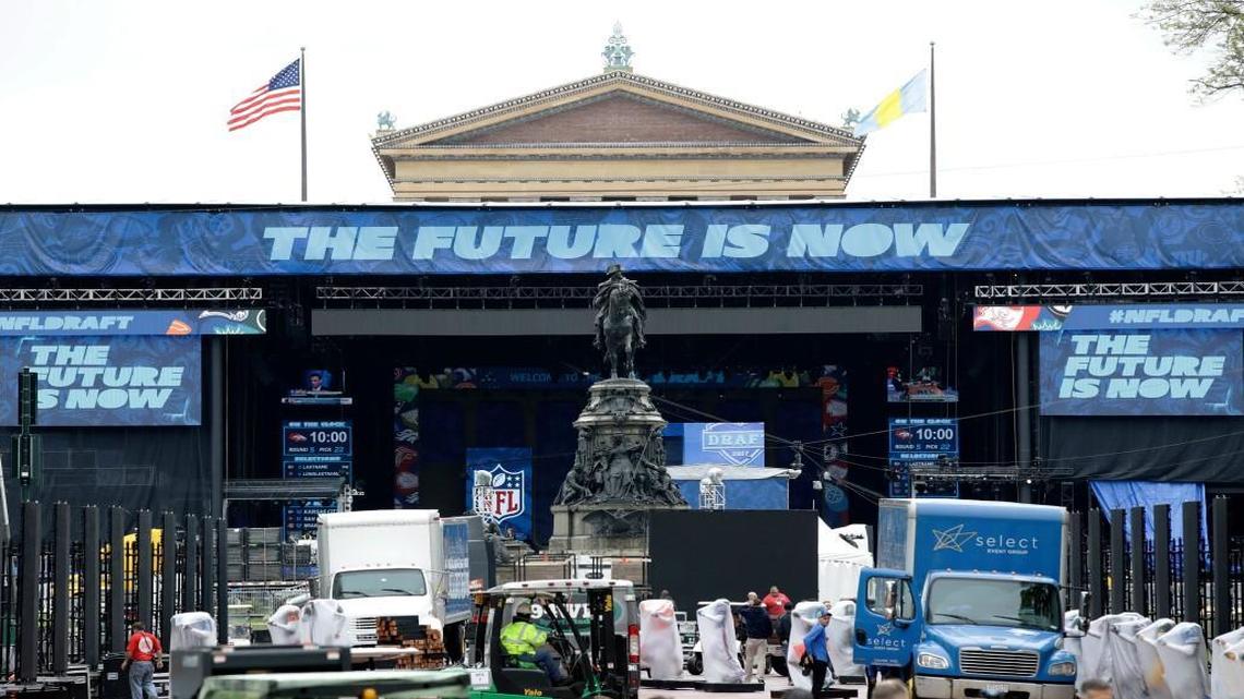 Minus the iconic Philly architecture and statue, this could be the scene in Kansas City several years from now if the NFL agrees to stage its annual player draft in one of three proposed scenarios around the Metro.