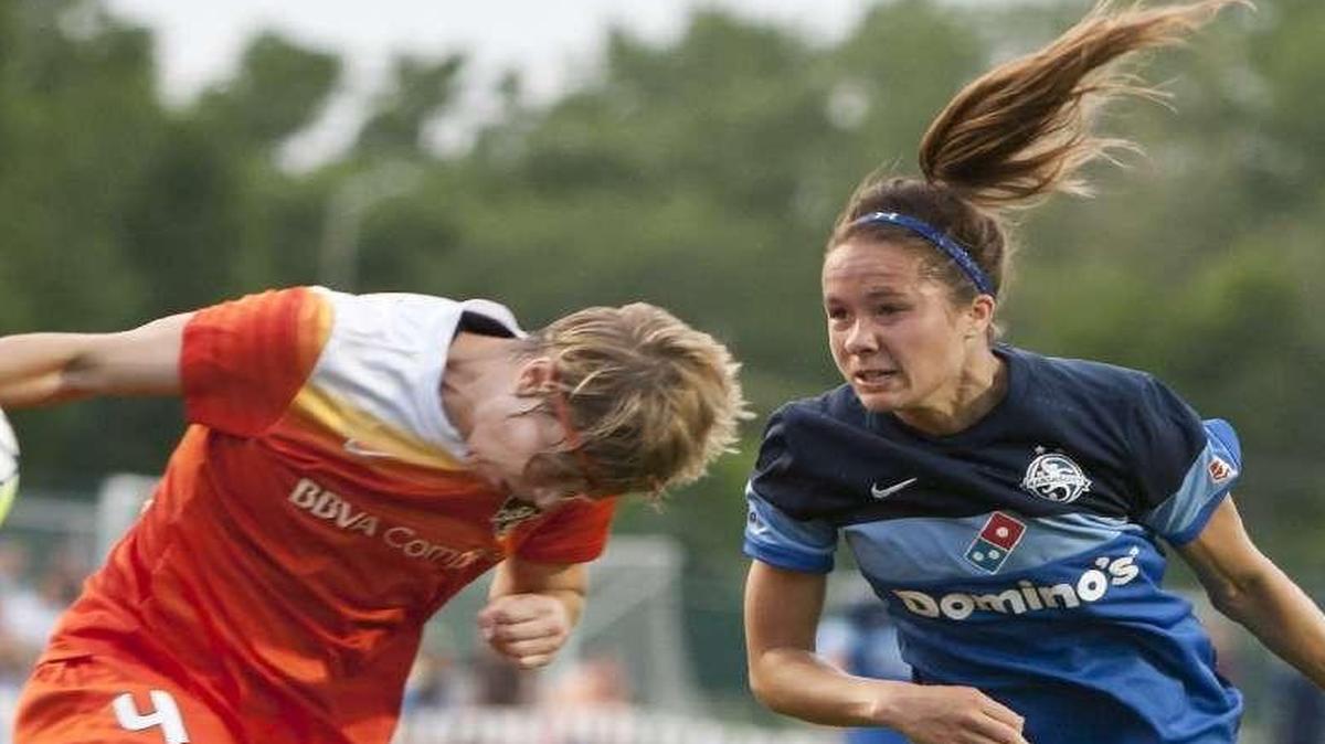 FC Kansas City forward Shea Groom (right) is tied for the team lead with two goals.